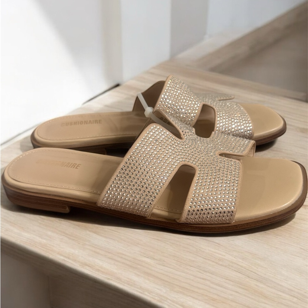 Glamorous Rhinestone Slide Sandals - Picture 5 of 8